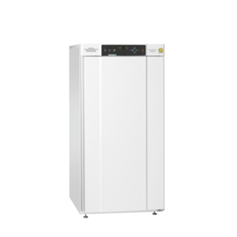 BioBasic RR310 Refrigerator Upright white exterior solid door skids/wheels ABS plastic interior door lock +2 to +15C 218L image